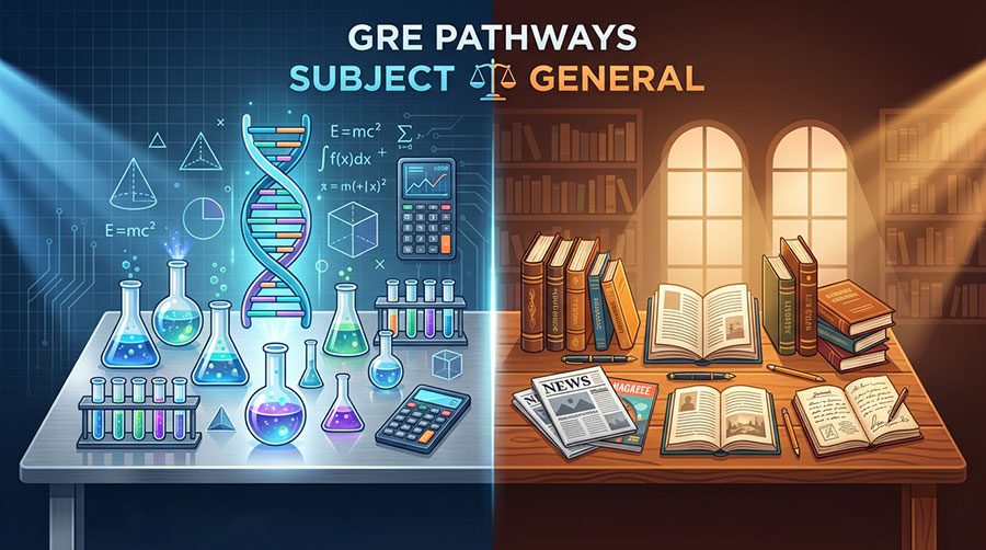 تفاوت های آزمون GRE